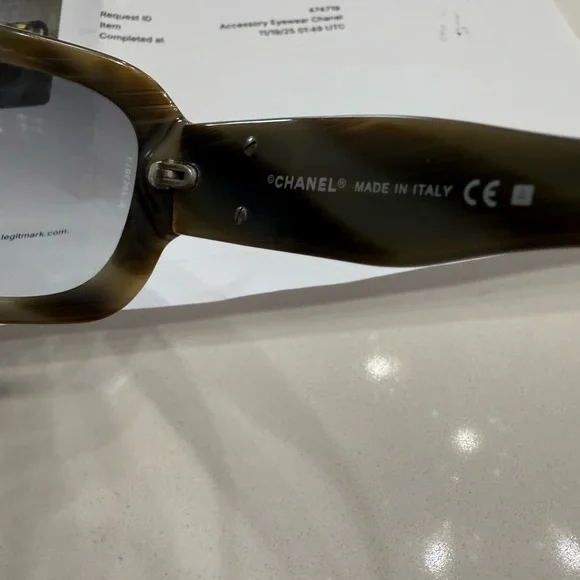 CHANEL Brown Marble Sunglasses 5102 - Picture 9 of 14